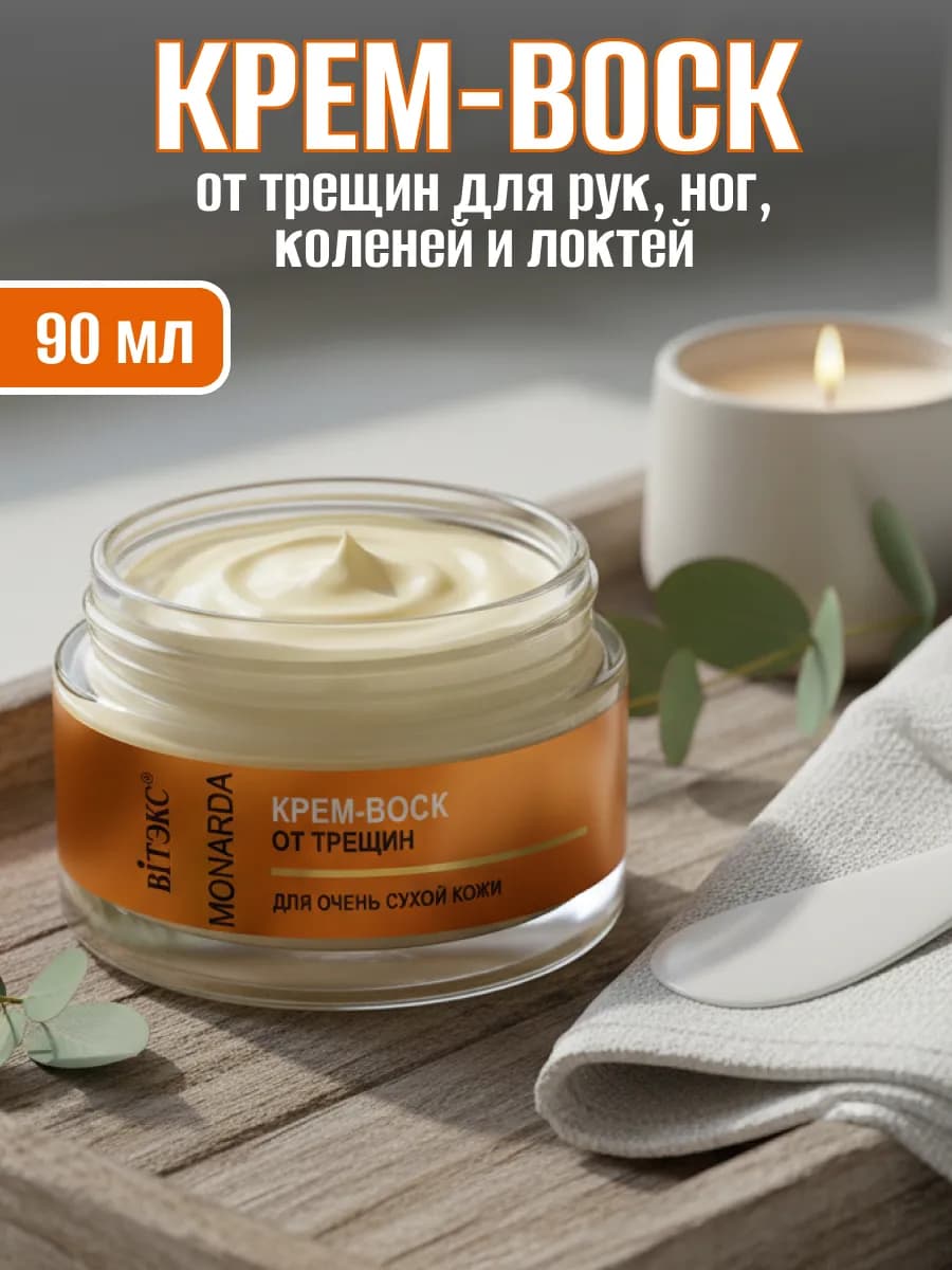 Крем воск от трещин с экстрактом монарды и мочевиной