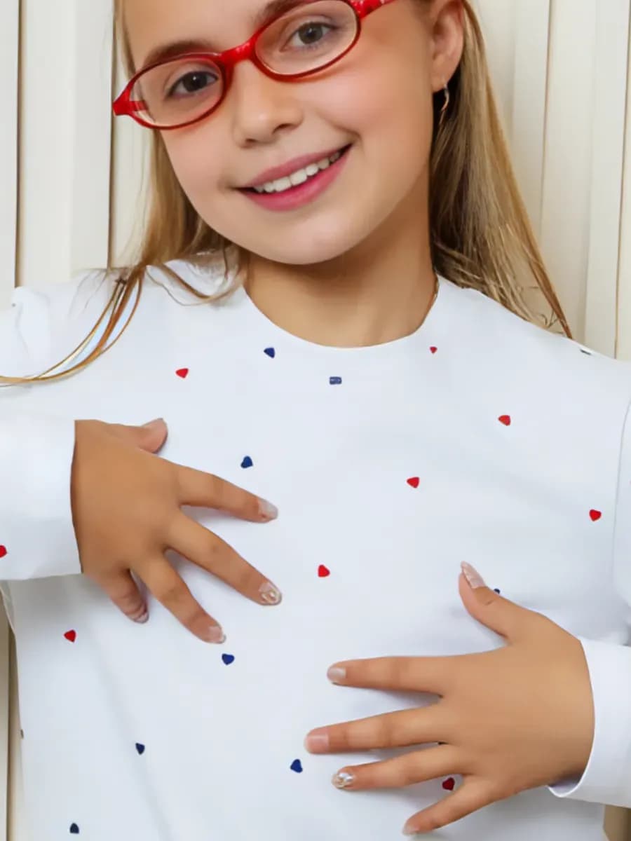 Лонгслив школьный белый с принтом