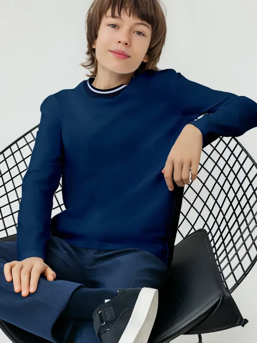 Лонгслив для мальчика школьный