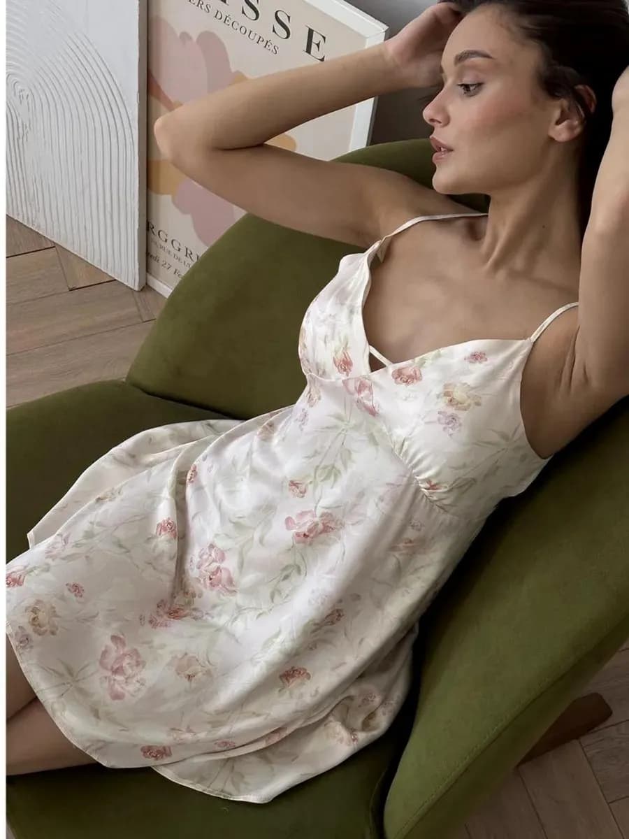 Ночная сорочка домашнее платье ночнушка