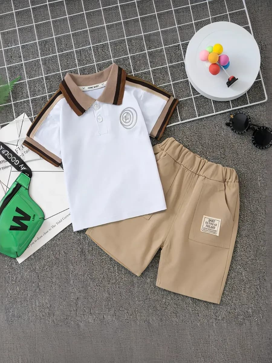 Костюм футболка поло с шортами