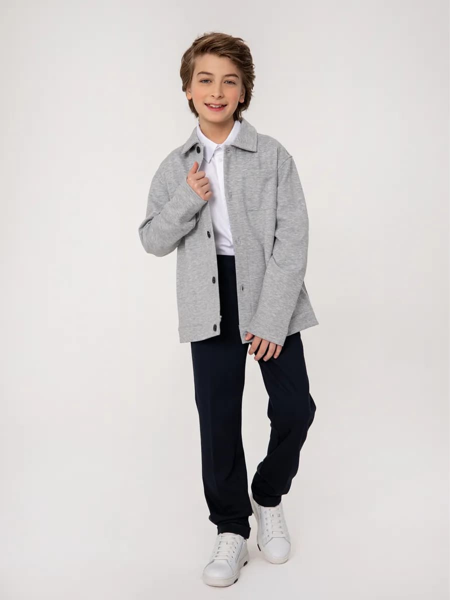 Школьный пиджак для подростка трикотажный