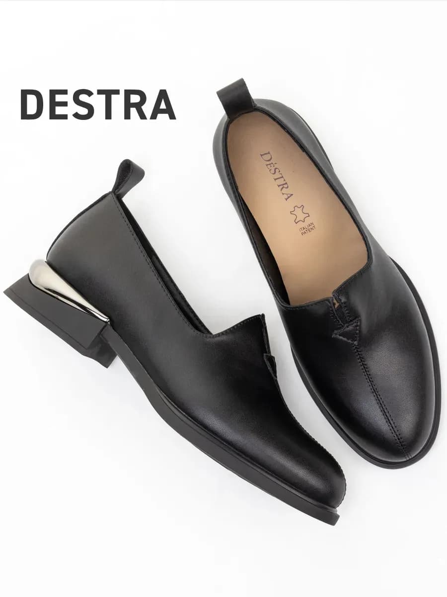 Туфли черные женские на низком каблуке