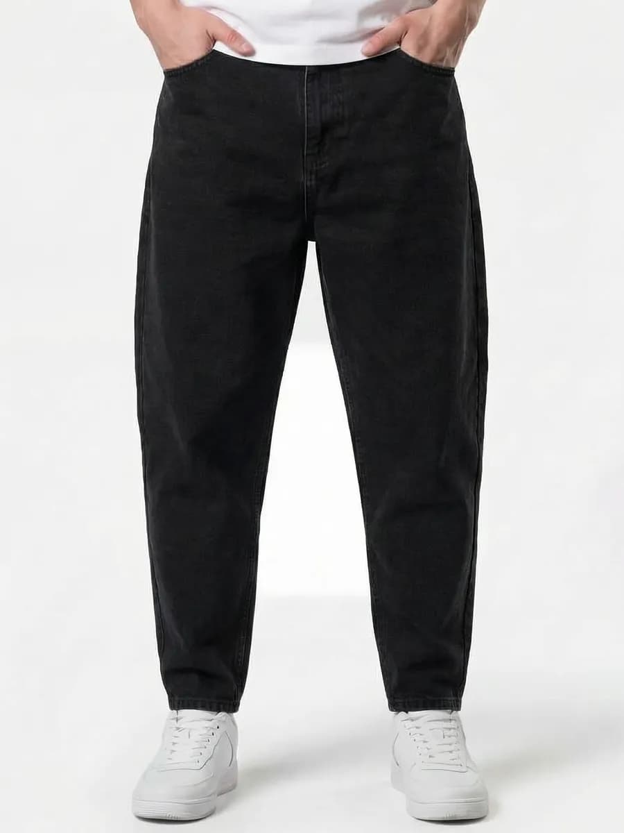 Джинсы бананы широкие