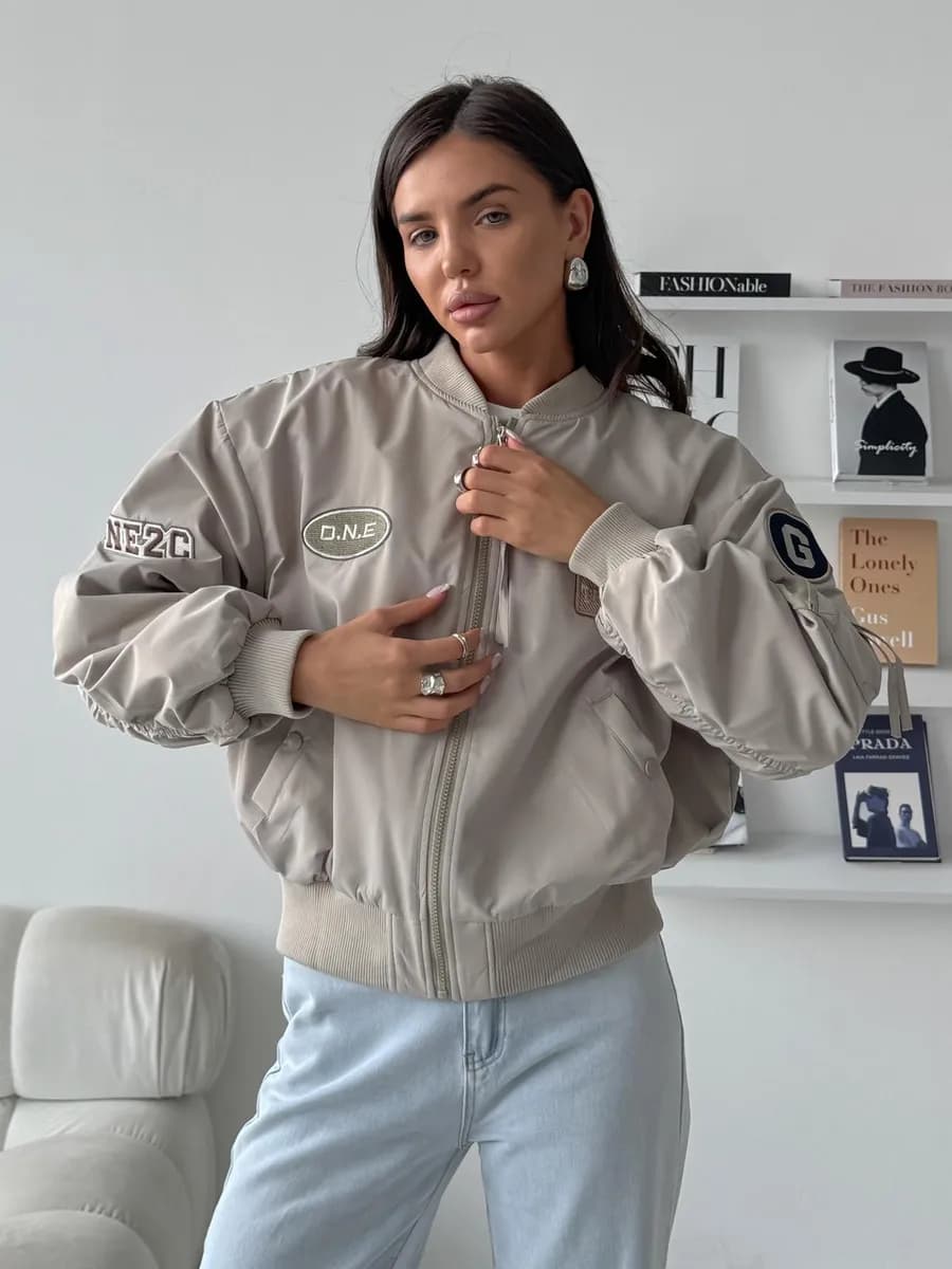 Куртка бомбер утепленная