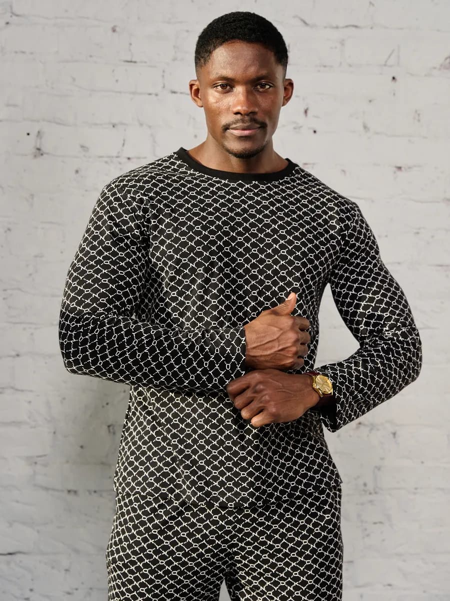 Пижама со штанами и кофтой хлопок