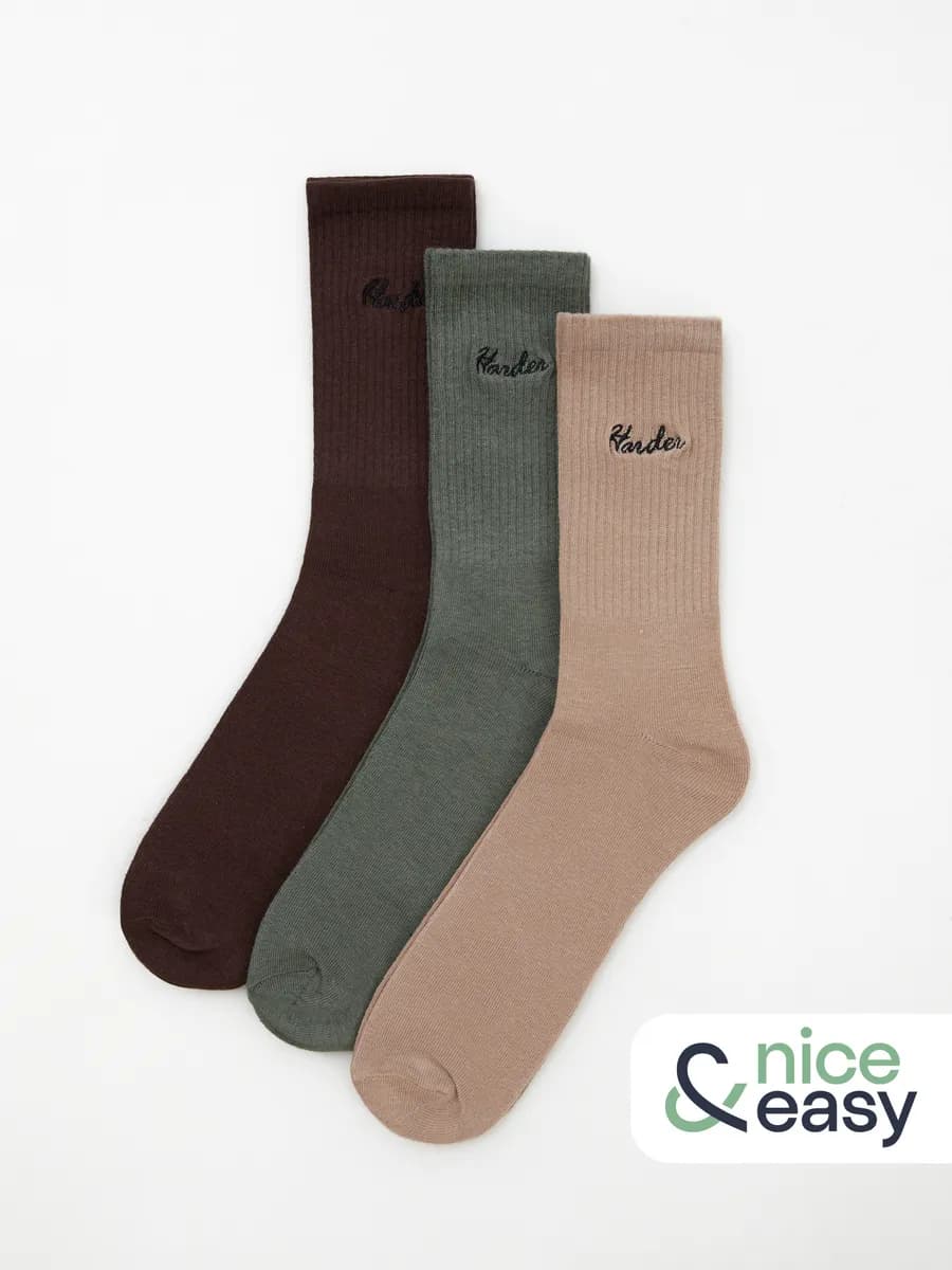 Набор высоких мужских носков (3 пары)