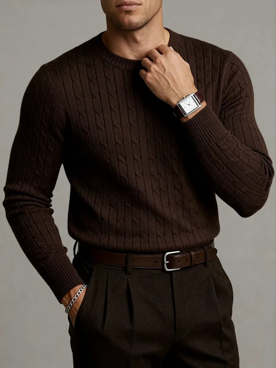 Джемпер вязаный тонкий больших размеров