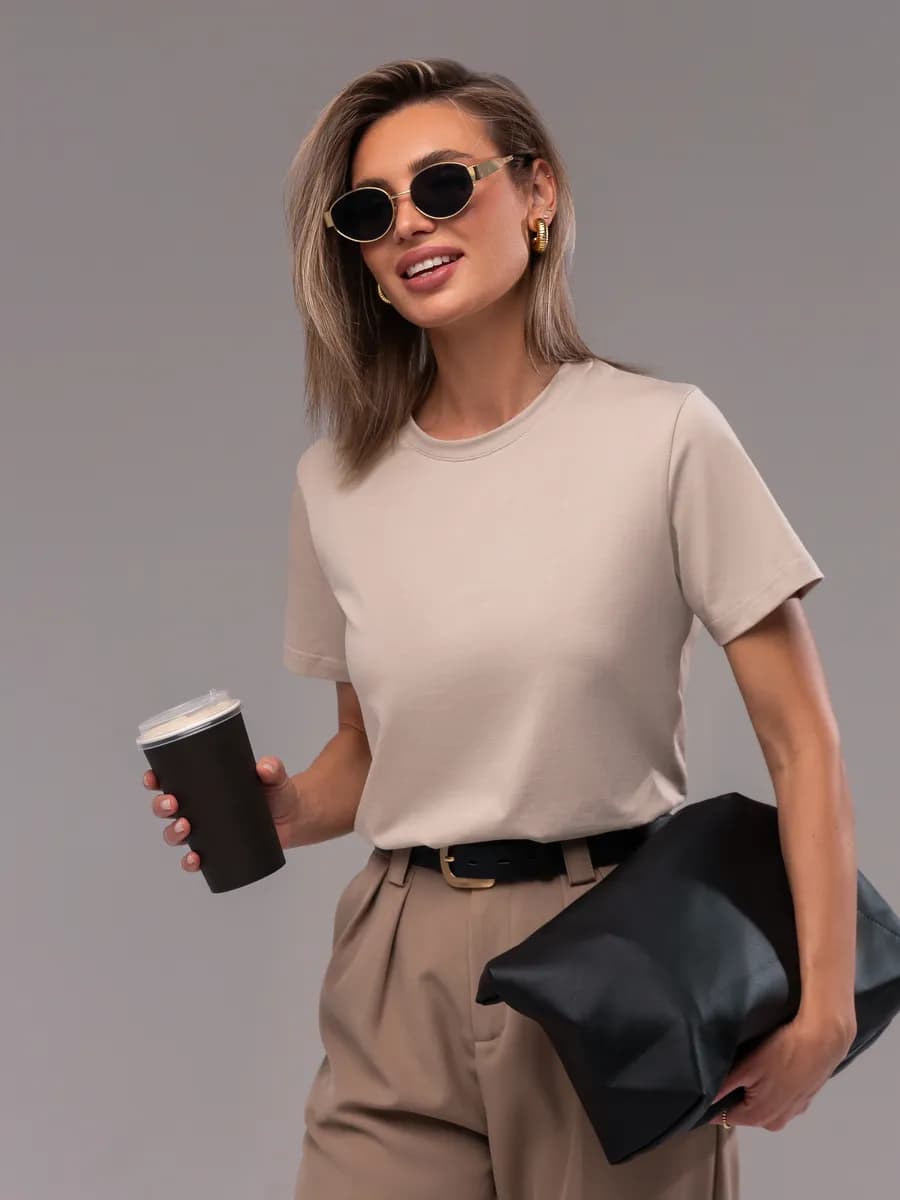 Футболка базовая однотонная