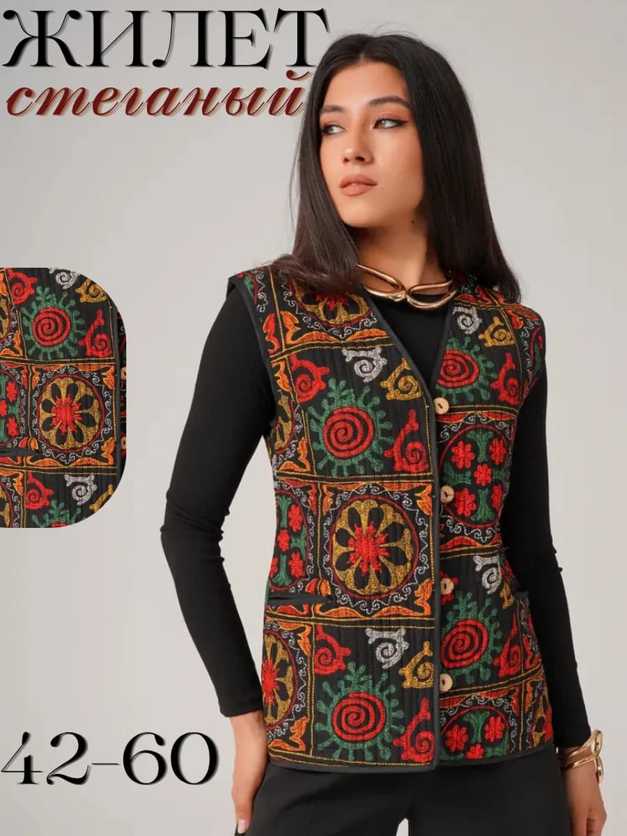 Жилетка стеганая утепленная