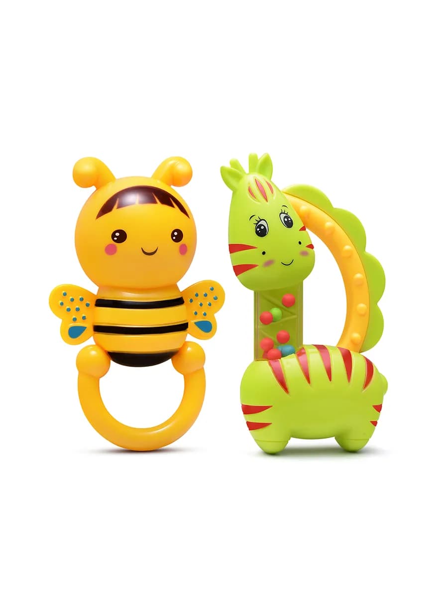 Набор 2 шт игрушки погремушки для новорожденного