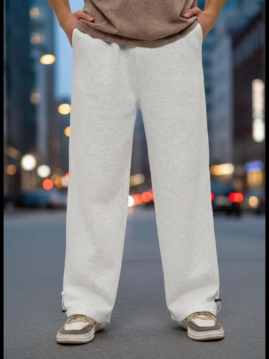 Спортивные штаны без начеса широкие на резинке оверсайз y2k