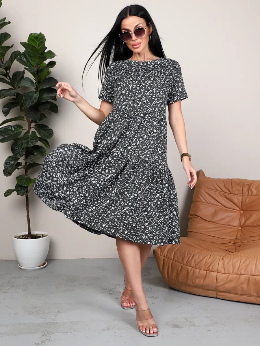 Платье домашнее больших размеров хлопок