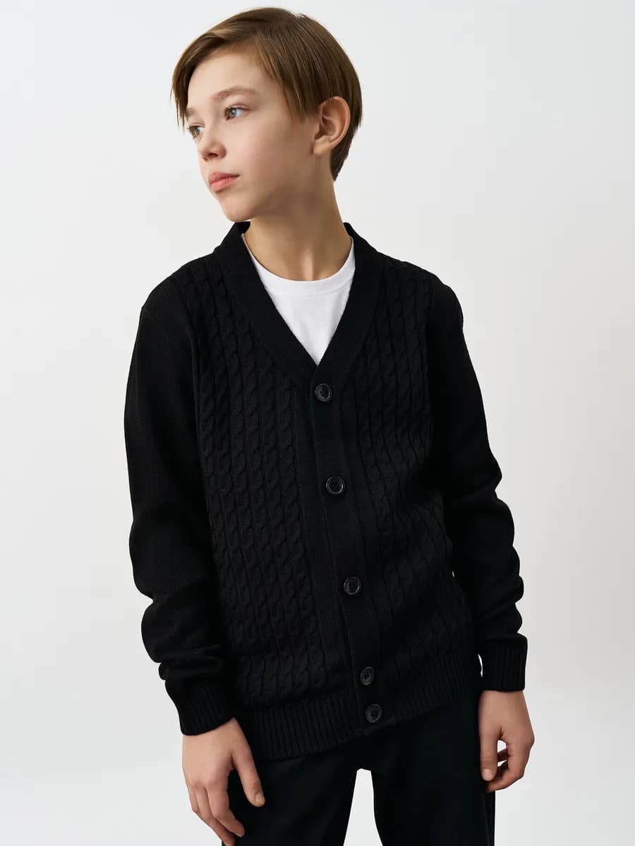Школьный кардиган на пуговицах