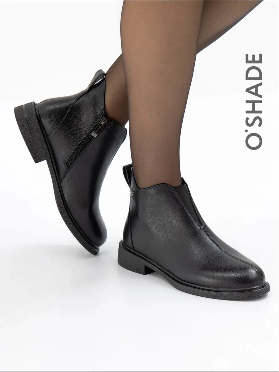 Ботинки женские демисезонные черные