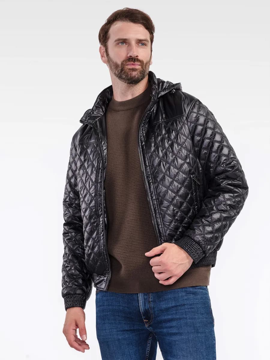 Куртка демисезонная с капюшоном бомбер