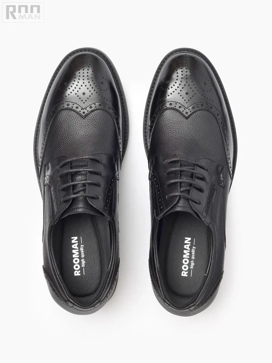 Туфли кожаные на шнуровке