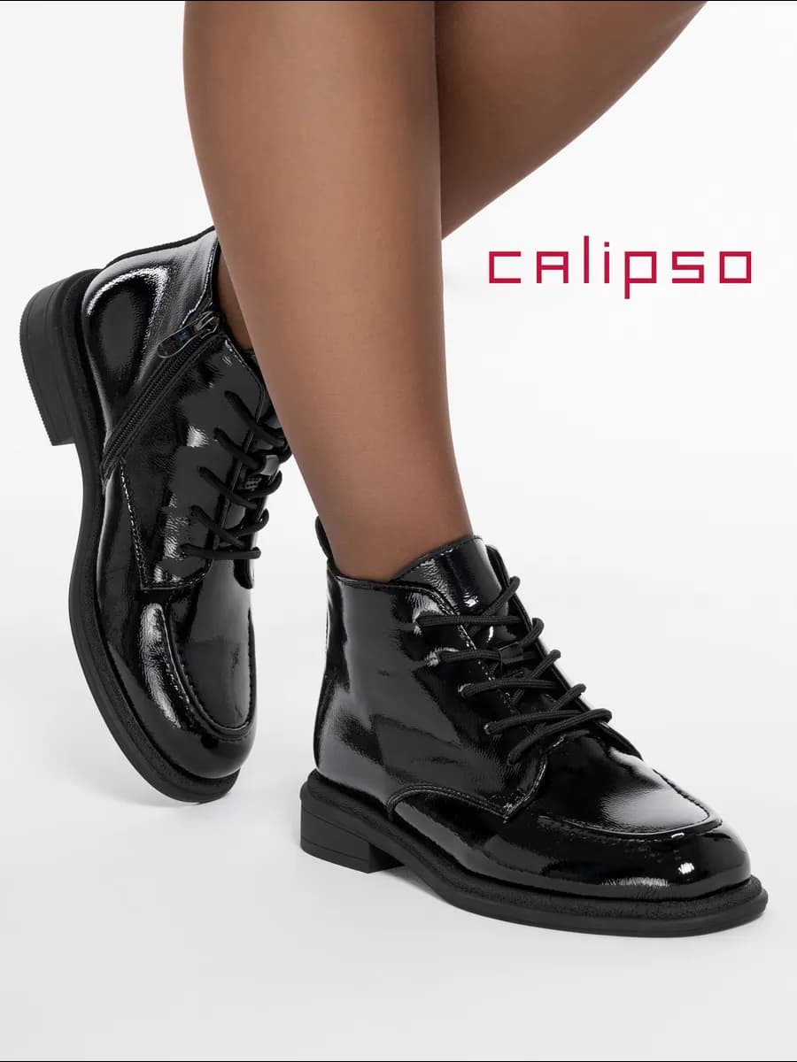 Ботинки женские демисезонные на низком каблуке