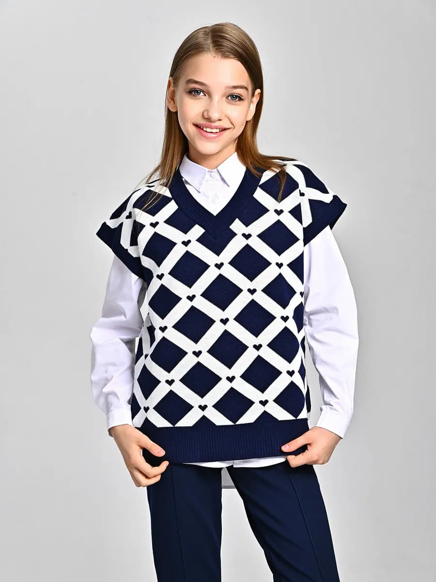 Жилет трикотажный школьный