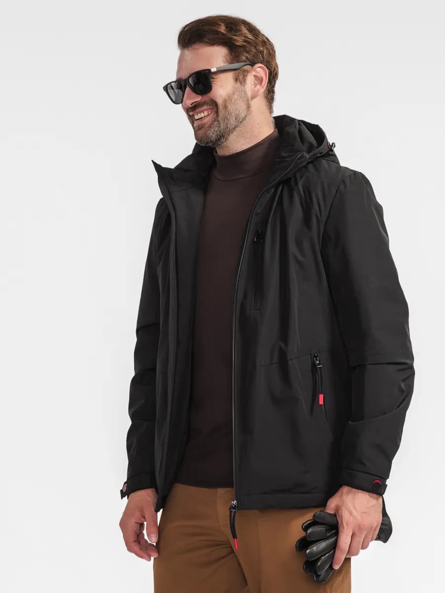 Куртка демисезонная с капюшоном большие размеры