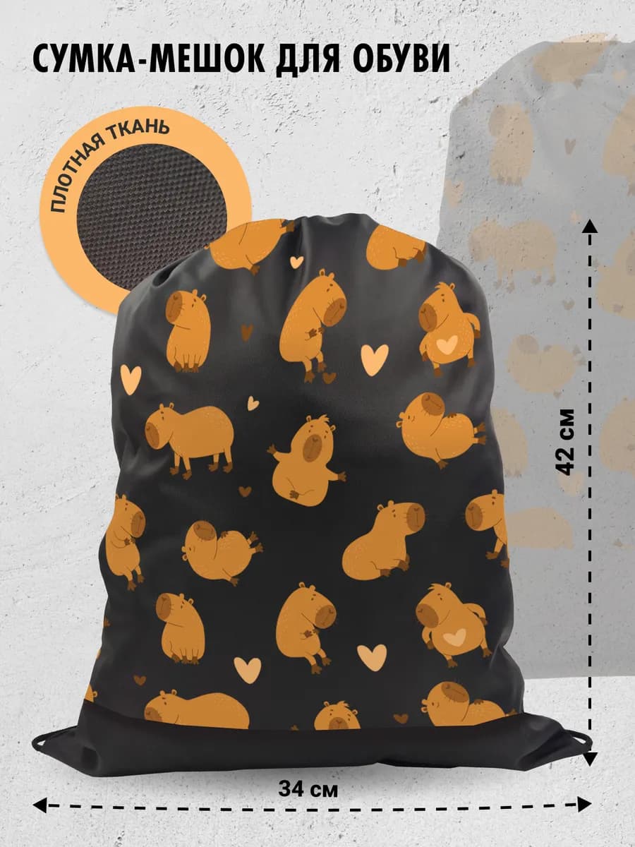 Мешок сумка для обуви сменки большая в школу