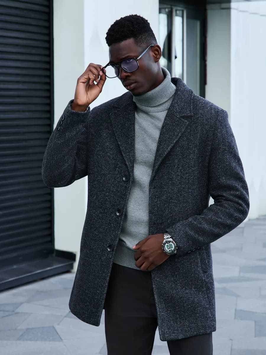 Пальто мужское короткое классическое