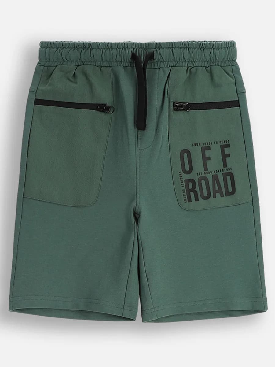 Шорты трикотажные с принтом Off road