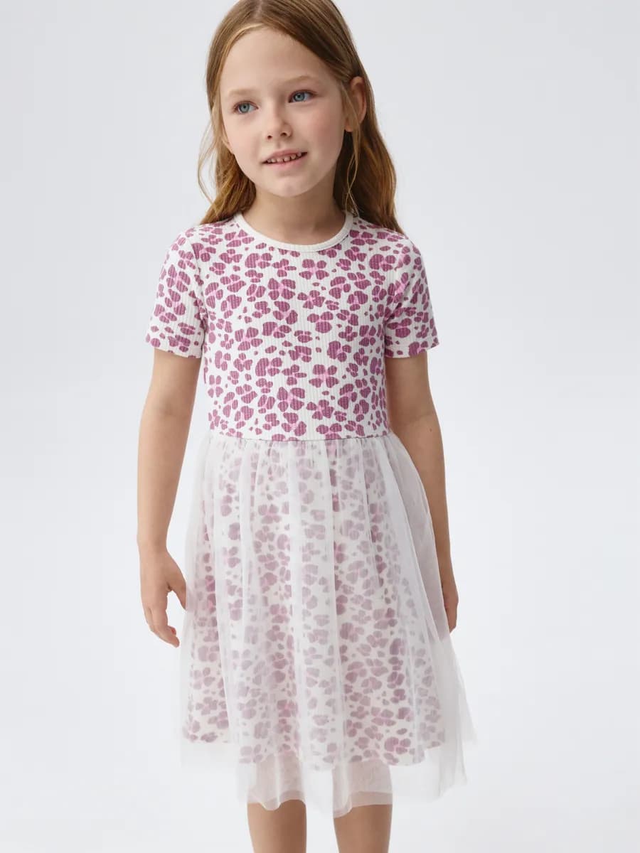 Платье трикотажное с юбкой пачкой нарядное