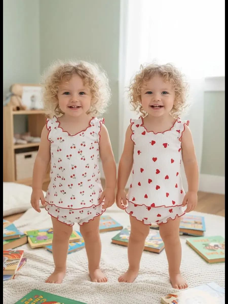 Комплект нижнего белья с рюшами 2 штуки