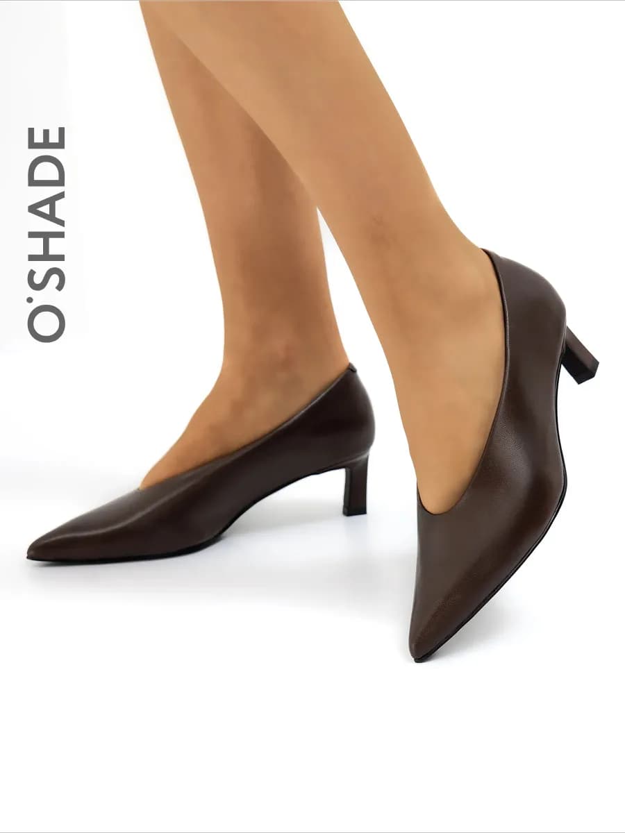 Туфли коричневые женские