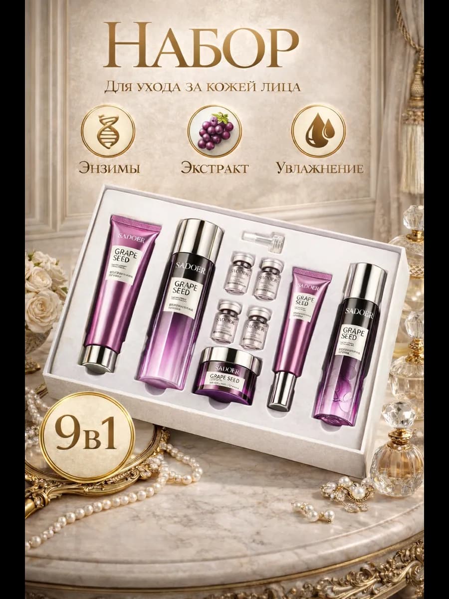 набор уходовой косметики для лица подарочный омолаживающий