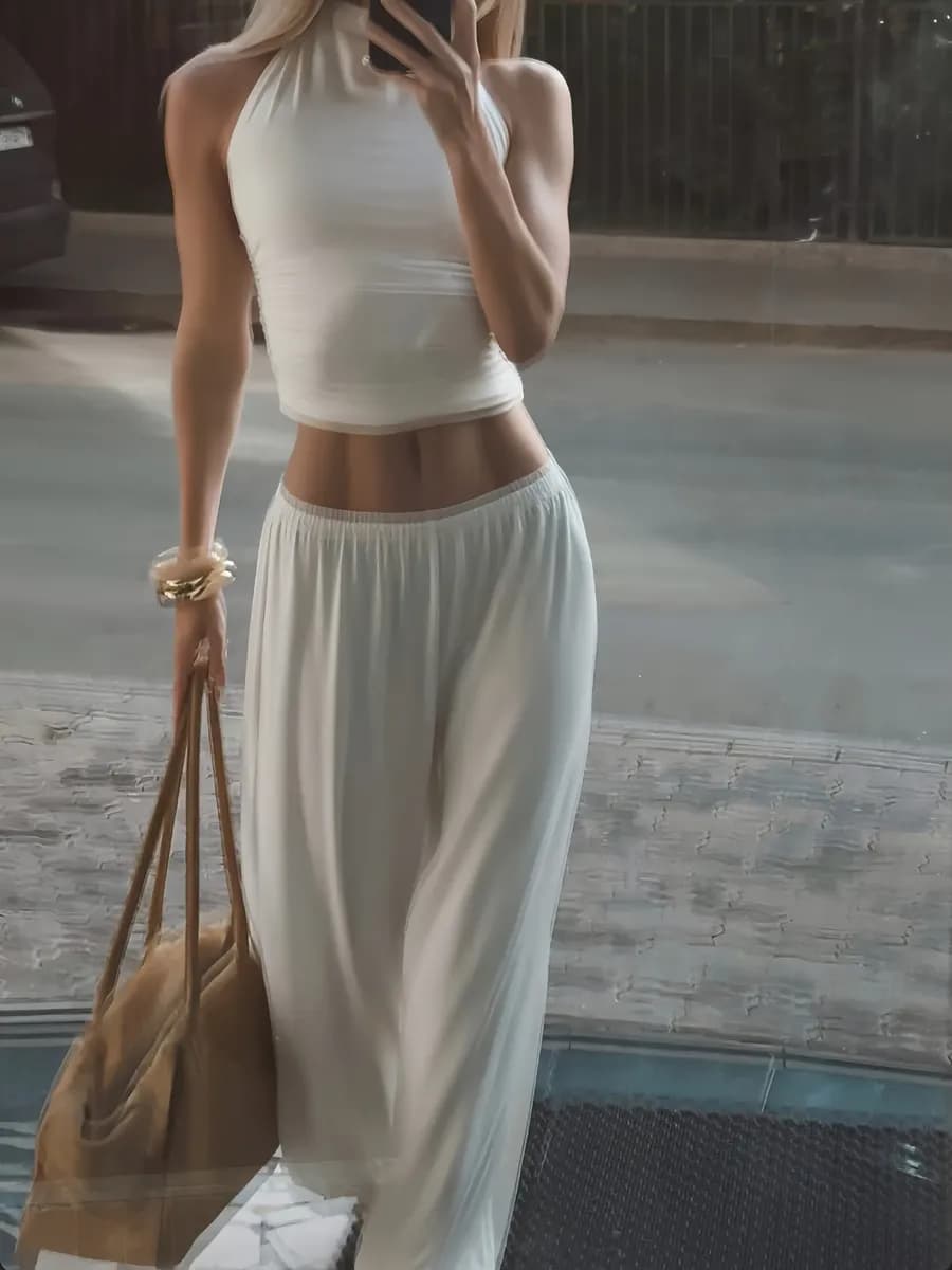 Брюки палаццо пижамные как в пинтерест