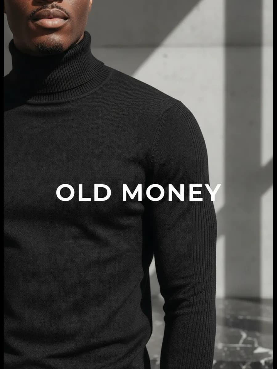 Свитер водолазка с горлом теплая old money