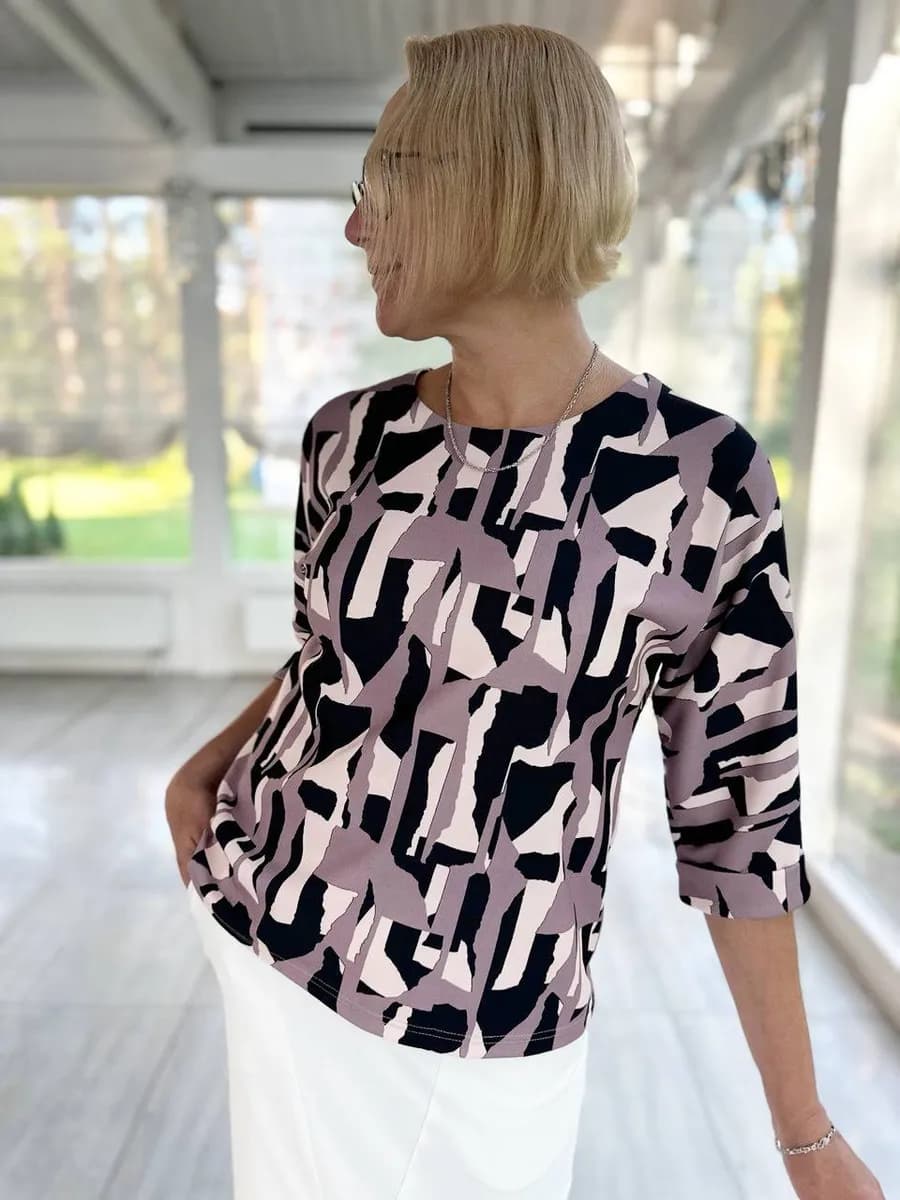 Джемпер тонкий оверсайз нарядная блузка