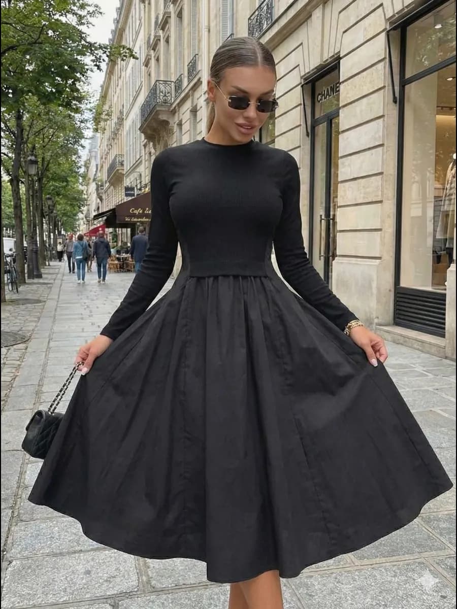 Платье офисное повседневное весна