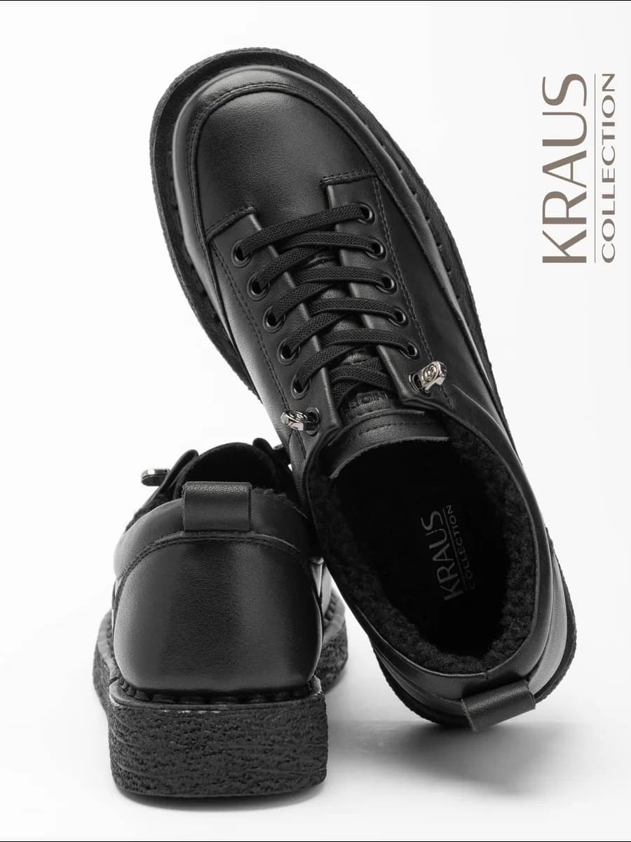 Полуботинки женские зимние натуральная кожа