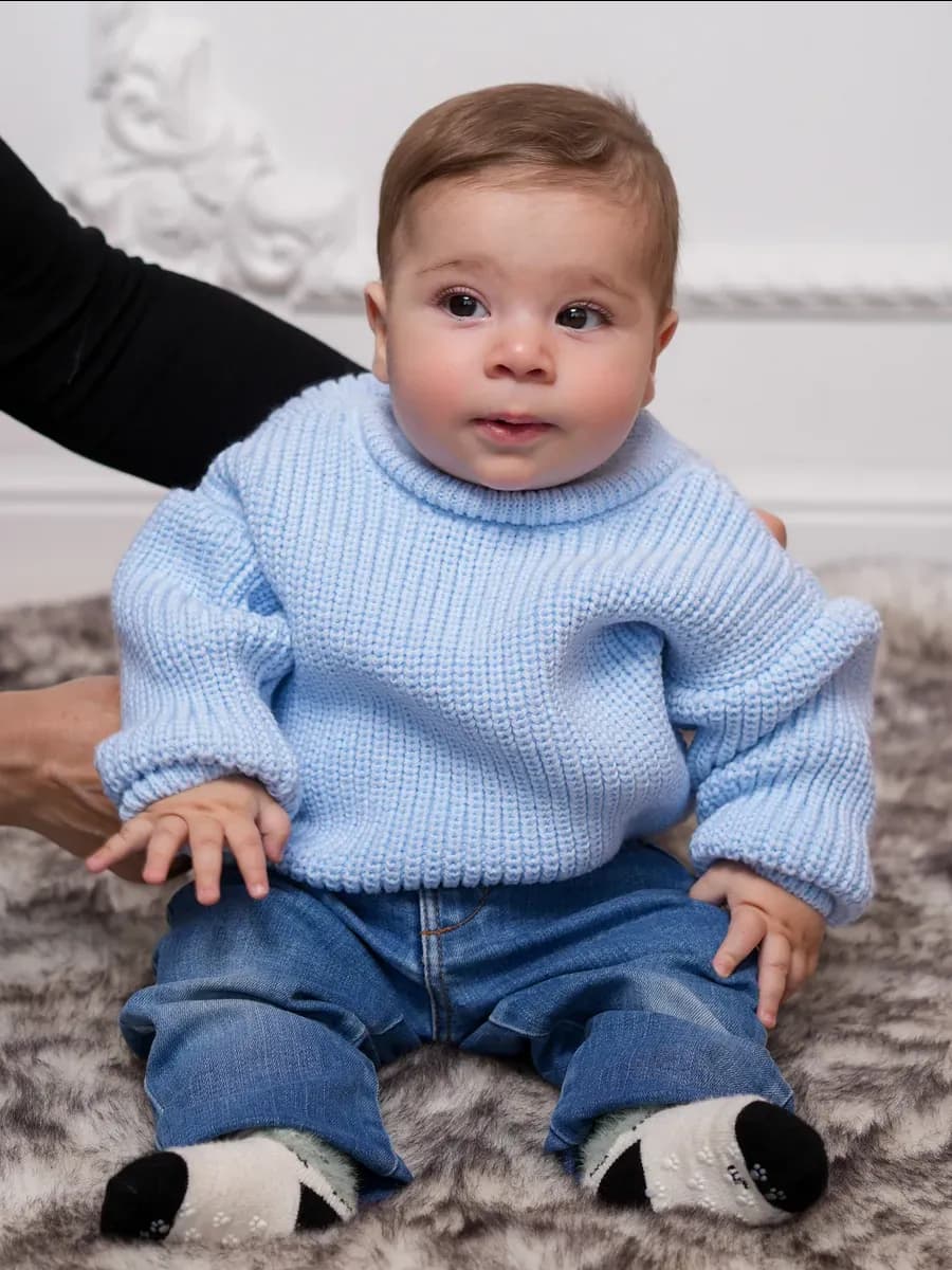 Свитер детский вязаный оверсайз джемпер