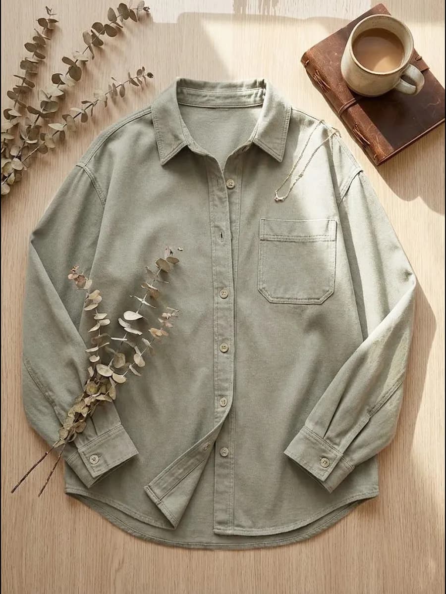 Рубашка женская оверсайз джинсовая