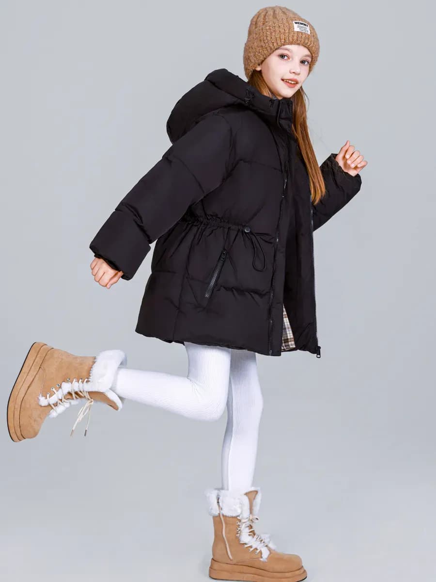 Куртка зимняя демисезонная оверсайз для девочки