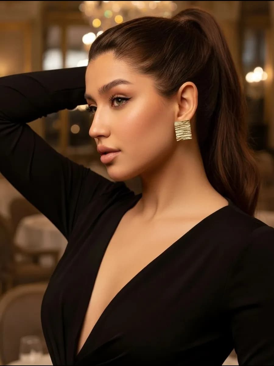 Серьги бижутерия крупные объемные