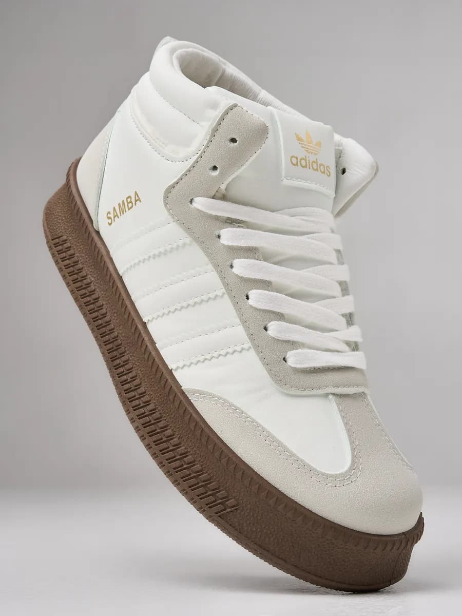 Кроссовки зимние стильные высокие с мехом