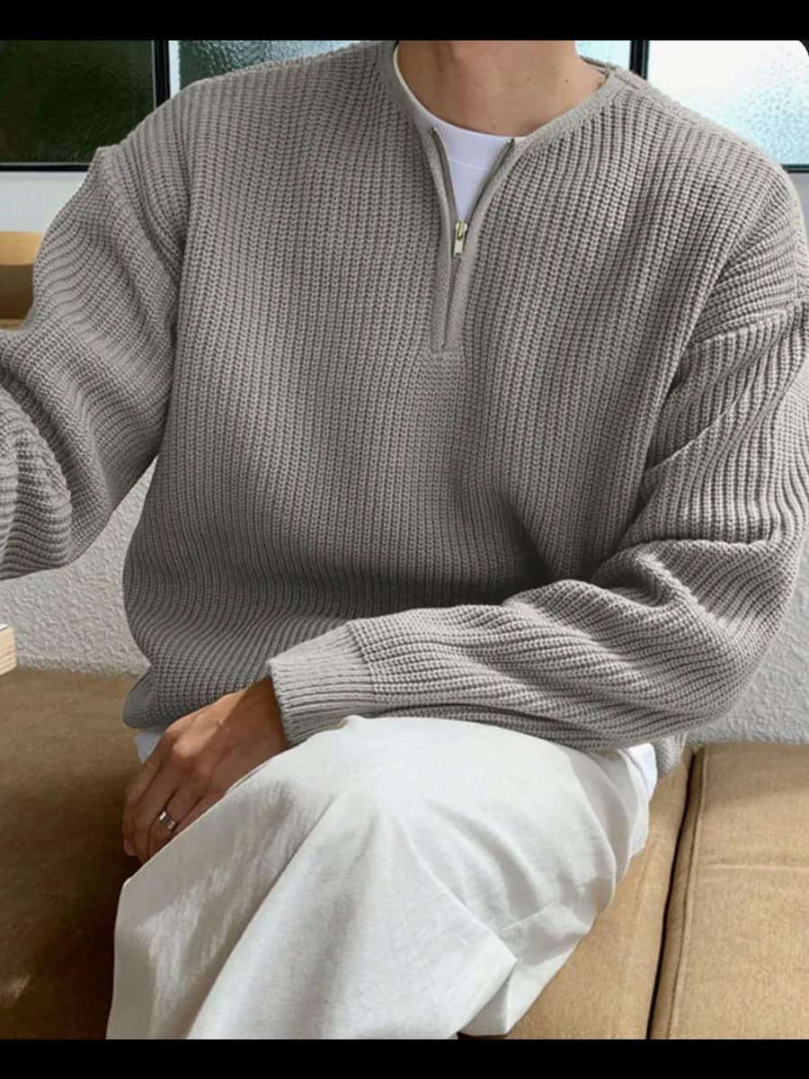 Свитер оверсайз шерстяной пряжа Турция