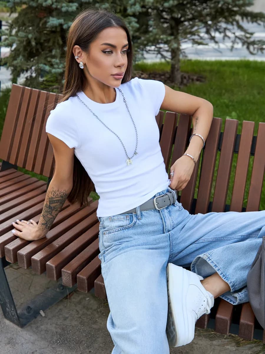 Футболка топ скимс белая