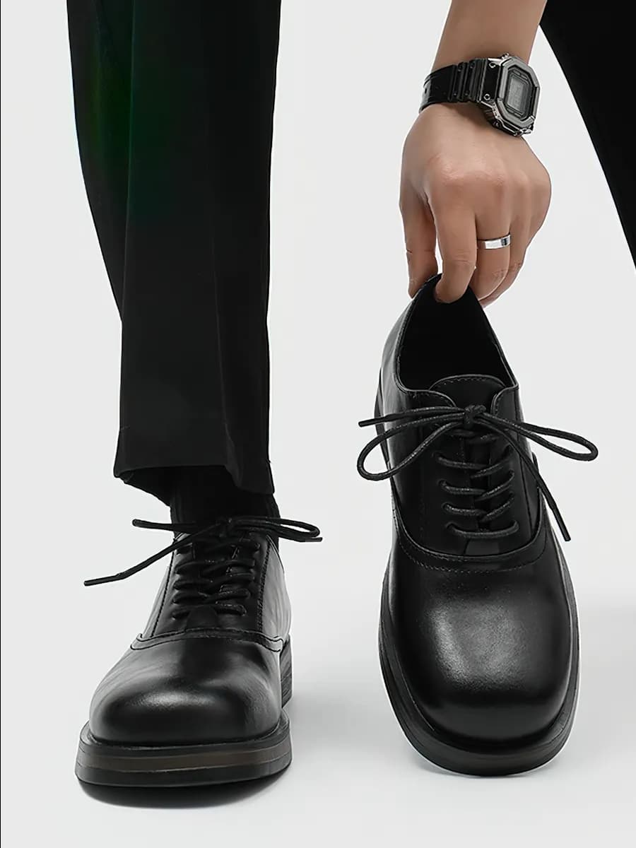 Туфли кожаные оксфорды