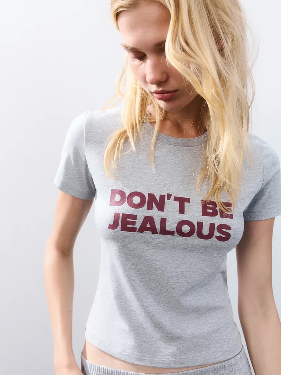 Футболка-топ домашняя с принтом