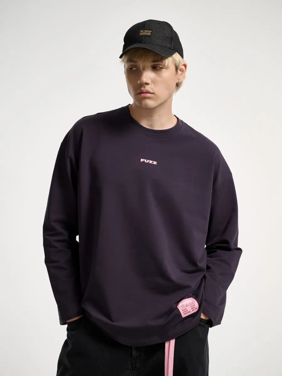 Лонгслив мужской оверсайз плотный