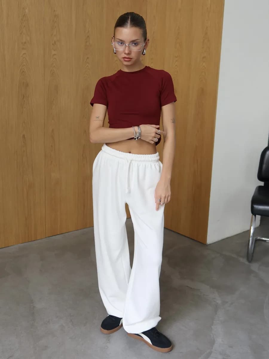 Штаны спортивные широкие на кулиске