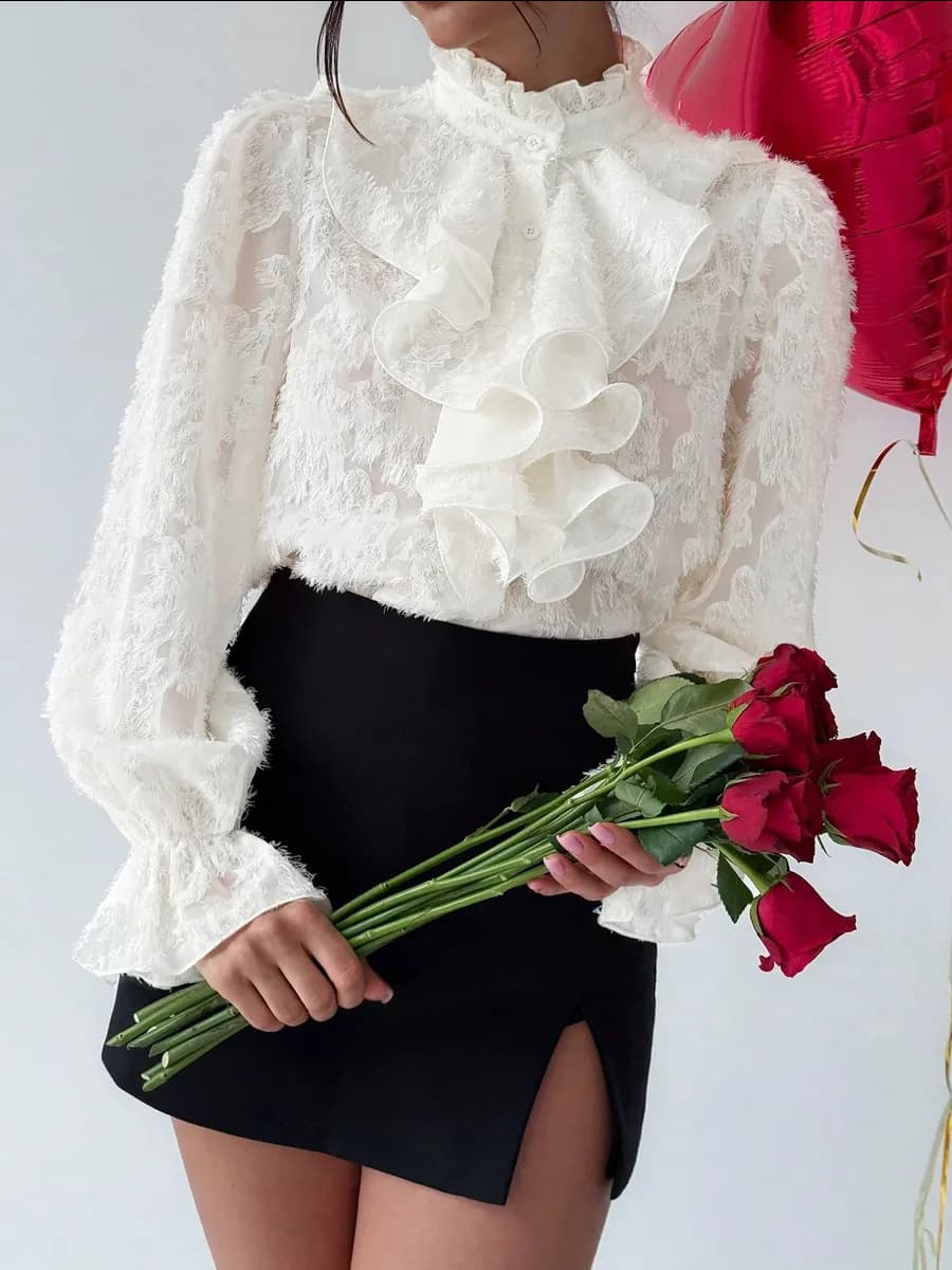 Блузка нарядная прозрачная