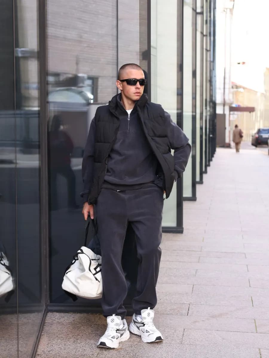 Спортивный костюм флисовый на молнии