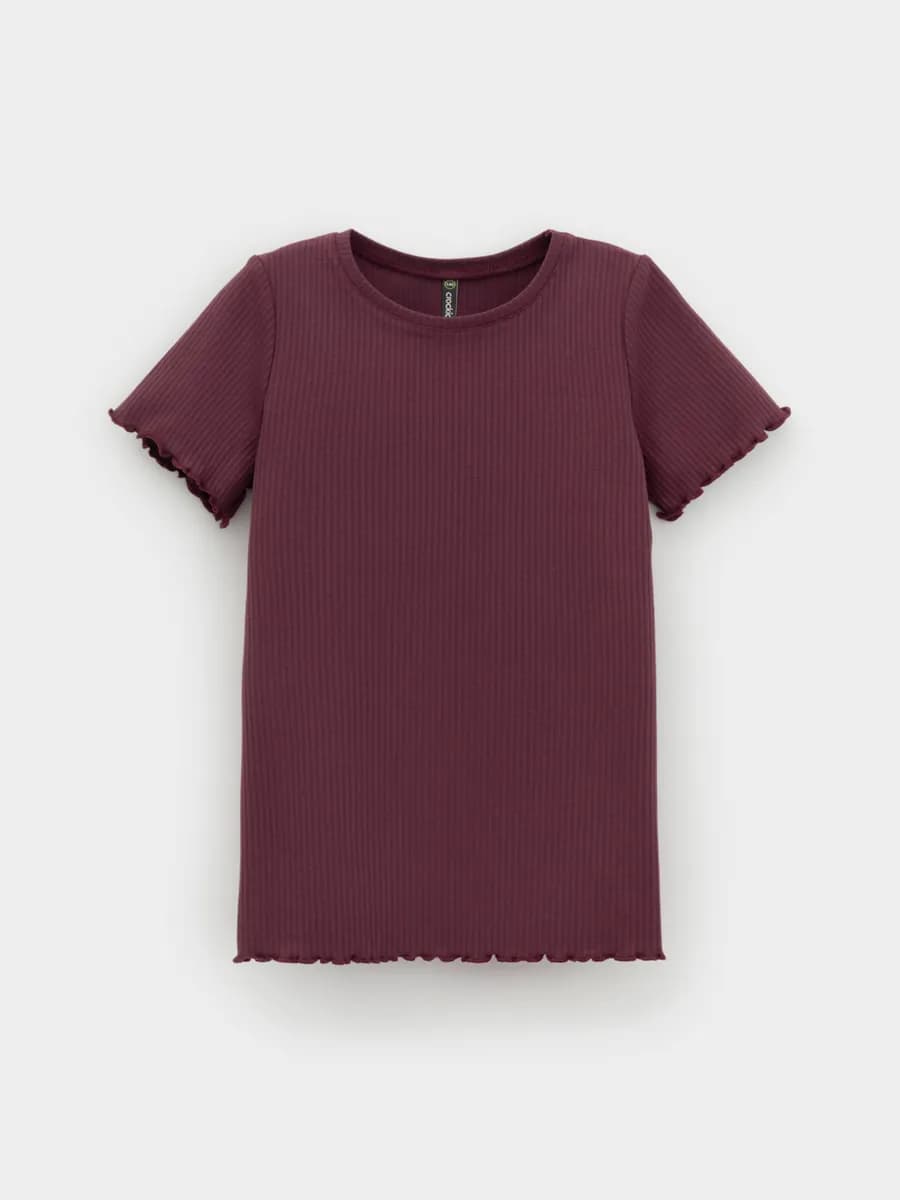 Футболка в рубчик базовая